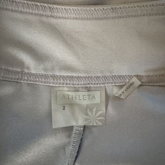 Athleta Lucky In Love Tennis Athletic Skort Skirt Cinch Ruched Gray 2 bv - Picture 6 of 9